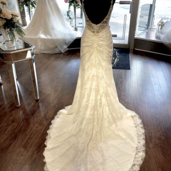 Helena Rebecca Ingram Wedding gown dress size 4 - Picture 7 of 13